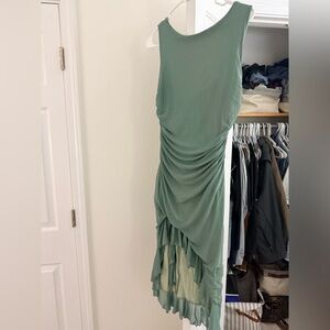 Amazon Asymmetrical Green Dress